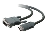 Belkin - Sovitinkaapeli - DVI-D naaras to HDMI uros - 1.8 m F3Y005BT1.8M