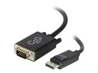 C2G 15ft DisplayPort to VGA Adapter Cable - M/M - Sovitinkaapeli - TAA-yhdenmukainen - DisplayPort (uros) to HD-15 (VGA) (uros) - 4.57 m - siipiruuvit, aktiivinen, 1920 x 1200 (WUXGA) -tuki - musta 54343