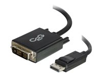 C2G 15ft DisplayPort to DVI-D Adapter Cable - M/M - Sovitinkaapeli - TAA-yhdenmukainen - DisplayPort (uros) to DVI-D (uros) - 4.57 m - siipiruuvit, 1920 x 1200 (WUXGA) -tuki - musta 54342