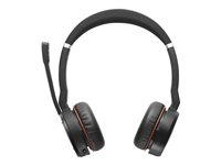 Jabra Evolve 75 SE MS Stereo - Kuuloke + mikrofoni - korvien päällä - Bluetooth - langaton - aktiivinen melunpoisto - USB - sertifioitu Microsoft Teamsille malleihin LINK 380a MS 7599-842-109