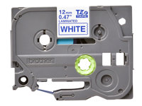 Brother TZe-233 - Sininen valkoisella - Rulla (1,2 cm x 8 m) 1 kasetti(a) laminaattinauha malleihin Brother PT-D210, D600, H110, P750, P950; P-Touch Cube PT-P300; P-Touch Cube Pro PT-P910 TZE233