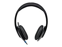 Logitech USB Headset H540 - Kuuloke + mikrofoni - korvien päällä - langallinen 981-000480