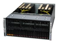 Supermicro GPU SuperServer 421GE-TNRT3 - telineasennettava ilman suoritinta - 0 Gt - ei kiintolevyä SYS-421GE-TNRT3