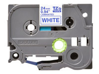 Brother TZe-253 - Sininen valkoisella - Rulla (2,4 cm x 8 m) 1 kasetti(a) laminaattinauha malleihin Brother PT-D600, P750, P950; P-Touch PT-D800, E550, P900, P950; P-Touch Cube Pro PT-P910 TZE253