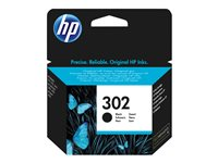 HP 302 - 3.5 ml - musta - alkuperäinen - mustepatruuna malleihin Deskjet 1110, 21XX, 36XX; ENVY 45XX; Officejet 38XX, 46XX, 52XX F6U66AE#UUS