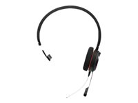 Jabra Evolve 20 MS mono - Kuulokkeet + mikrofoni - korvien päällä - langallinen - USB - Sertifioitu Skype for Businessille 4993-823-109