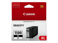 Canon PGI-1500XL BK - 34.7 ml - Tuottoisa - musta - alkuperäinen - mustesäiliö malleihin MAXIFY MB2050, MB2150, MB2155, MB2350, MB2750, MB2755 9182B001