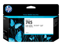 HP 745 - 130 ml - valokuvamusta (photo black) - alkuperäinen - DesignJet - mustepatruuna malleihin DesignJet Z2600 PostScript, Z5600 PostScript F9J98A