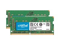 Crucial - DDR4 - pakkaus - 32 Gt: 2 x 16 Gt - SO-DIMM 260-pin - 2400 MHz / PC4-19200 - CL17 - 1.2 V - puskuroimaton - non-ECC malleihin Apple iMac with Retina 5K display (vuoden 2017 keskivaihe) CT2K16G4S24AM