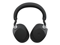 Jabra Evolve2 85 UC Stereo - Kuulokkeet + mikrofoni - täysikokoinen - Bluetooth - langaton, langallinen - aktiivinen melunpoisto - 3,5 mm jakkiliitin - melua vaimentava - musta 28599-989-899