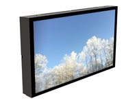 HI-ND Outdoor Wall Casing 55" - Asennuspakkaus (suojakotelo) - maisema malleihin digital signage -LCD-paneeli - lukittava - metalli - musta, RAL 9005 -näytön koko: 55" - seinään asennettava malleihin Samsung OH55A-S WC5517-0101-02