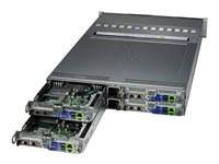 Supermicro BigTwin SuperServer 621BT-HNTR - telineasennettava ilman suoritinta - 0 Gt - ei kiintolevyä SYS-621BT-HNTR