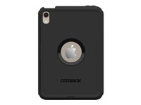 OtterBox Defender Series - Takakansi tabletille - kilpiteline - polykarbonaatti, synteettinen kumi - musta malleihin Apple iPad mini (6. sukupolvi) 77-87478