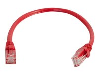 C2G Cat6 Booted Unshielded (UTP) Network Patch Cable - Kytkentäkaapeli - RJ-45 (uros) to RJ-45 (uros) - 1 m - UTP - CAT 6 - valettu, piikitön, säikeinen - punainen 83446