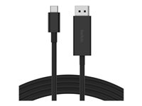 Belkin CONNECT - Sovitinkaapeli - 24 pin USB-C (uros) to DisplayPort (uros) - DisplayPort 1.4 - 2 m - 4K-tuki, 8K tuki - musta AVC014BT2MBK