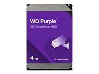 WD Purple WD43PURZ - Kiintolevyasema - 4 Tt - valvonta - sisäinen - 3.5" - SATA 6Gb/s - 5400 kierrosta/min - puskuri: 256 Mt WD43PURZ