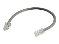 C2G Cat5e Non-Booted Unshielded (UTP) Network Patch Cable - Kytkentäkaapeli - RJ-45 (uros) to RJ-45 (uros) - 50 cm - UTP - CAT 5e - säikeinen, uniboot - harmaa 83000