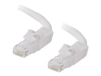 C2G Cat6 Booted Unshielded (UTP) Network Patch Cable - Kytkentäkaapeli - RJ-45 (uros) to RJ-45 (uros) - 7 m - UTP - CAT 6 - valettu, piikitön, säikeinen - valkoinen 83491