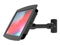 Compulocks iPad Pro 12.9" (3-6th Gen) Space Enclosure Swing Wall Mount - Kotelo - varkaudenesto malleihin tabletti - lukittava - korkealaatuinen alumiini - musta -näytön koko: 12.9" - seinään asennettava, pintaan asennettava, tiskin yläosa malleihin Apple 12.9-inch iPad Pro (3. sukupolvi, 4. sukupolvi, 5th generation, 6. sukupolvi) 827B299PSENB