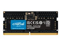 Crucial - DDR5 - moduuli - 8 Gt - SO-DIMM 288-nastainen - 4800 MHz / PC5-38400 - CL40 - 1.1 V - puskuroimaton - on-die ECC CT8G48C40S5GT