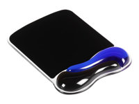 Kensington Duo Gel Mouse Pad Wrist Rest - Hiirialusta jossa pehmustettu rannetuki - musta, sininen - TAA-yhdenmukainen 62401