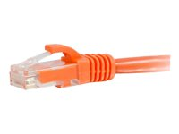 C2G Cat6 Booted Unshielded (UTP) Network Patch Cable - Kytkentäkaapeli - RJ-45 (uros) to RJ-45 (uros) - 2 m - UTP - CAT 6 - valettu, piikitön, säikeinen - oranssi 83576