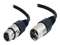 C2G Pro-Audio - Äänikaapeli - XLR3 uros to XLR3 naaras - 5 m - laminaattisuojattu parikierre (SFTP) 80380