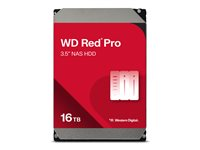 WD Red Pro WD161KFGX - Kiintolevyasema - 16 Tt - sisäinen - 3.5" - SATA 6Gb/s - 7200 kierrosta/min - puskuri: 512 Mt WD161KFGX