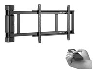 Multibrackets M Motorized Swing Mount X-Large (RF) - Asennuspakkaus (keinuvarsi) malleihin LCD-TV - metalli - musta -näytön koko: 43"-75" - seinään asennettava 7350105212642