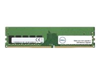 Dell - DDR4 - moduuli - 8 Gt - DIMM 288 nastaa - 3200 MHz / PC4-25600 - 1.25 V - puskuroimaton - non-ECC - Päivitys malleihin Alienware Aurora R10, Aurora R11, Aurora R12, Aurora R8, Aurora R9 AB600819