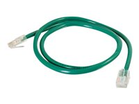 C2G Cat5e Non-Booted Unshielded (UTP) Network Patch Cable - Kytkentäkaapeli - RJ-45 (uros) to RJ-45 (uros) - 1 m - UTP - CAT 5e - säikeinen, uniboot - vihreä 83061