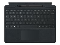 Microsoft Surface Pro Signature Keyboard - Näppäimistö - sekä kosketuslevy, kiihtyvyysmittari, Surface Slim Pen 2:n tallennus- ja latausalusta - italialainen - musta - kaupallinen - sekä Slim Pen 2 malleihin Surface Pro 8, Pro 8 for Business, Pro 9, Pro 9 for Business, Pro X, Pro X for Business 8X8-00010