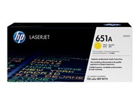 HP 651A - Keltainen - alkuperäinen - LaserJet - väriainekasetti (CE342A) malleihin Color LaserJet Enterprise MFP M775; LaserJet Managed MFP M775 CE342A