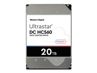 WD Ultrastar DC HC560 - Kiintolevyasema - 20 Tt - sisäinen - 3.5" - SATA 6Gb/s - 7200 kierrosta/min - puskuri: 512 Mt 0F38755