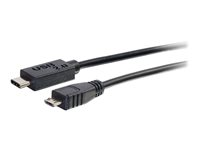 C2G 2m USB 2.0 USB Type C to USB Micro B Cable M/M - USB C Cable Black - USB-kaapeli - Micro-USB Type B (uros) to 24 pin USB-C (uros) - 2 m - musta 88851