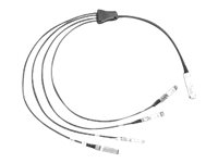 Cisco Direct-Attach Breakout Cable - Verkkokaapeli - QSFP+ (uros) to SFP+ (uros) - 5 m - SFF-8431/SFF-8436/SFF-8461 - passiivinen - harmaa malleihin P/N: N9K-C93180YC-FX3, N9K-C9336C-FX2-E, NC55-MPA-4H-HX-S=, NC57-24X400G-BA=, UCS-FI-64108 QSFP-4SFP10G-CU5M=