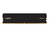 Crucial - DDR5 - moduuli - 48 Gt - DIMM 288 nastaa - 5600 MHz / PC5-44800 - CL46 - 1.1 V - puskuroimaton - on-die ECC - musta CP48G56C46U5T