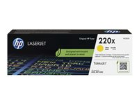 HP 220X - Tuottoisa - keltainen - alkuperäinen - LaserJet - laatikko - väriainekasetti (W2202X) malleihin Color LaserJet Pro 4201dn, 4201dne, 4201dw, 4201dwe, 4202dn, 4202dw, 4203dw W2202X