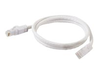 C2G Cat6 Booted Unshielded (UTP) Network Patch Cable - Kytkentäkaapeli - RJ-45 (uros) to RJ-45 (uros) - 50 cm - UTP - CAT 6 - valettu, piikitön, säikeinen - valkoinen 83485