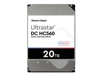 WD Ultrastar DC HC560 - Kiintolevyasema - salattu - 20 Tt - sisäinen - 3.5" - SATA 6Gb/s - 7200 kierrosta/min - puskuri: 512 Mt - Self-Encrypting Drive (SED), TCG Enterprise 0F38754