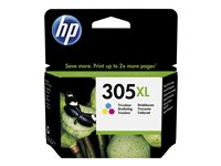 HP 305XL - 5 ml - Tuottoisa - väri (sinivihreä, sinipunainen, keltainen) - alkuperäinen - mustepatruuna malleihin Deskjet 23XX, 27XX, 28XX, 41XX, 42XX; DeskJet Plus 41XX; ENVY 60XX, 64XX; ENVY Pro 64XX 3YM63AE#301