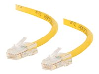 C2G Cat5e Non-Booted Unshielded (UTP) Network Crossover Patch Cable - Risteytyskaapeli - RJ-45 (uros) to RJ-45 (uros) - 5 m - UTP - CAT 5e - säikeinen, uniboot - keltainen 83353