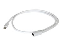 C2G 1m Mini DisplayPort Extension Cable M/F - White - DisplayPort-jatkojohto - Mini DisplayPort (naaras) to Mini DisplayPort (uros) - 1 m - valkoinen 84413