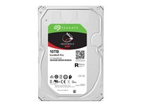 Seagate IronWolf Pro ST10000NE000 - Kiintolevyasema - 10 Tt - sisäinen - 3.5" - SATA 6Gb/s - 7200 kierrosta/min - puskuri: 256 Mt - sekä Seagate Rescue Data Recovery ST10000NE000