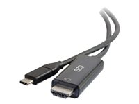 C2G 3ft USB C to HDMI Cable - USB C to HDMI Adapter Cable - 4K 60Hz - M/M - HDMI-kaapeli - 24 pin USB-C uros to HDMI uros - 91.4 cm 26888