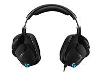 Logitech Gaming Headset G635 - Kuuloke + mikrofoni - 7.1 kanava - täysikokoinen - langallinen - 3,5 mm jakkiliitin - musta, sininen 981-000750