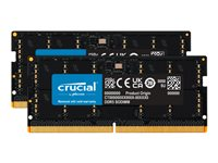 Crucial - DDR5 - pakkaus - 64 Gt: 2 x 32 Gt - 262-nastainen SO-DIMM - 5200 MHz / PC5-41600 - CL42 - 1.1 V - on-die ECC CT2K32G52C42S5