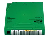 HPE RW Data Cartridge - LTO Ultrium 8 - 12 Tt / 30 Tt - vihreä malleihin StoreEver LTO-8 Ultrium 30750, LTO-8 Ultrium 30750 TAA Q2078A