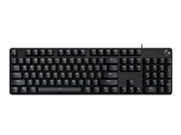 Logitech G G413 SE - Näppäimistö - taustavalaistu - USB - AZERTY - ranskalainen - näppäinkytkin: Tactile - musta 920-010435