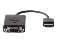 Dell - Näyttösovitin - HDMI uros to HD-15 (VGA) naaras - musta DAUBNBC084